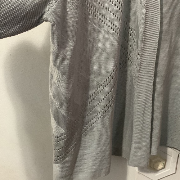 Womens Silver Cardigan size 2X - Picture 4 of 8